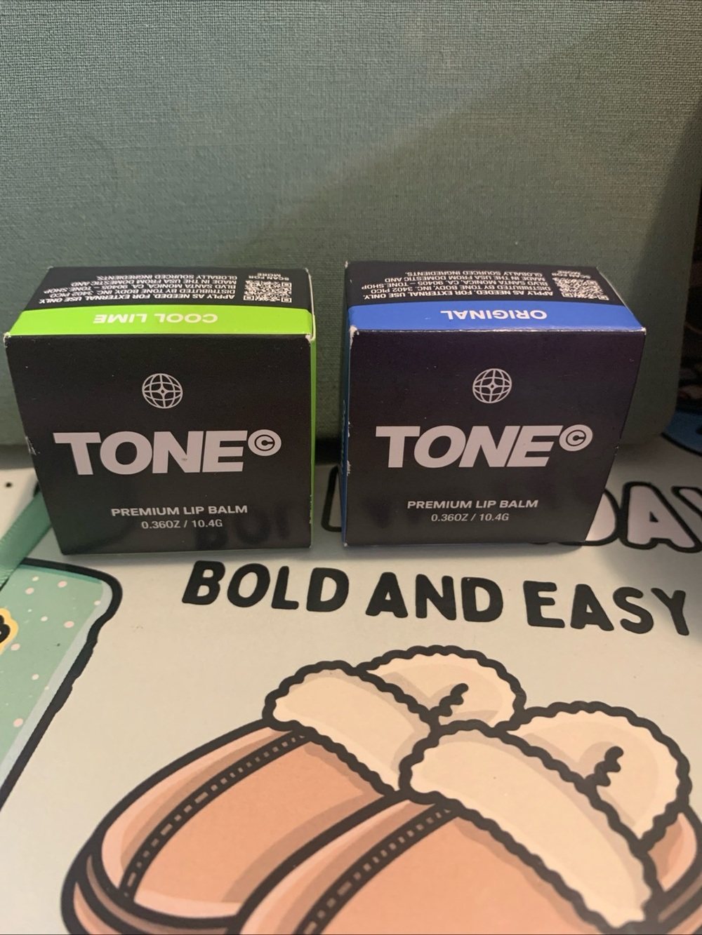 Premium Lip Balm - Cool Lime (Green) & Original (Blue)